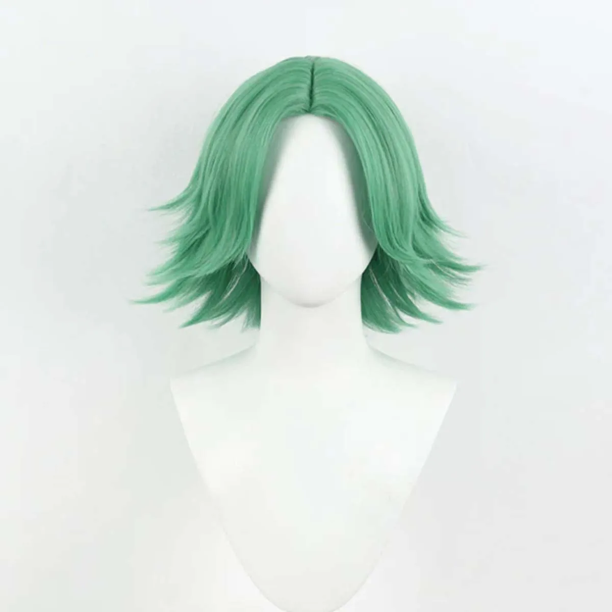 Tesoura sete redtooth verde cosplay peruca de cabelo resistente ao calor