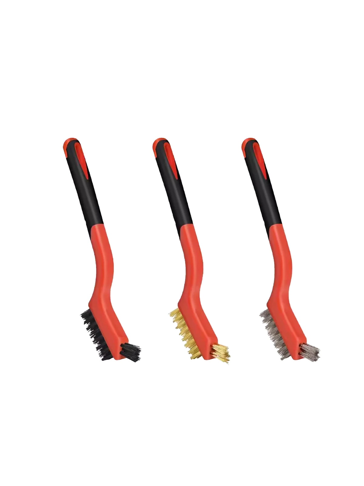 3Pcs Wire Brush Set Stainless Steel Brass Nylon Polishing Rust Removal Brushes For Grinder Cooktop Laboratory Clinic Cleaning Re