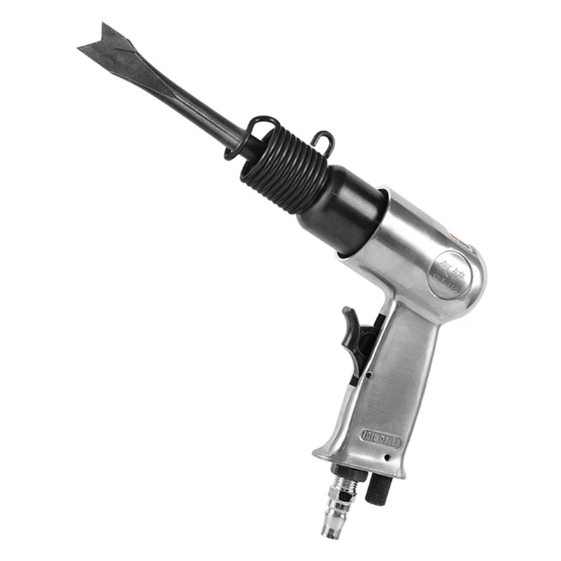 AT51-Neumatic Hammer Tool Handheld Air Industrial Powerful Handle Straight Type Air Chisel Pneumatic Hammer Shovel Tool 150Mm