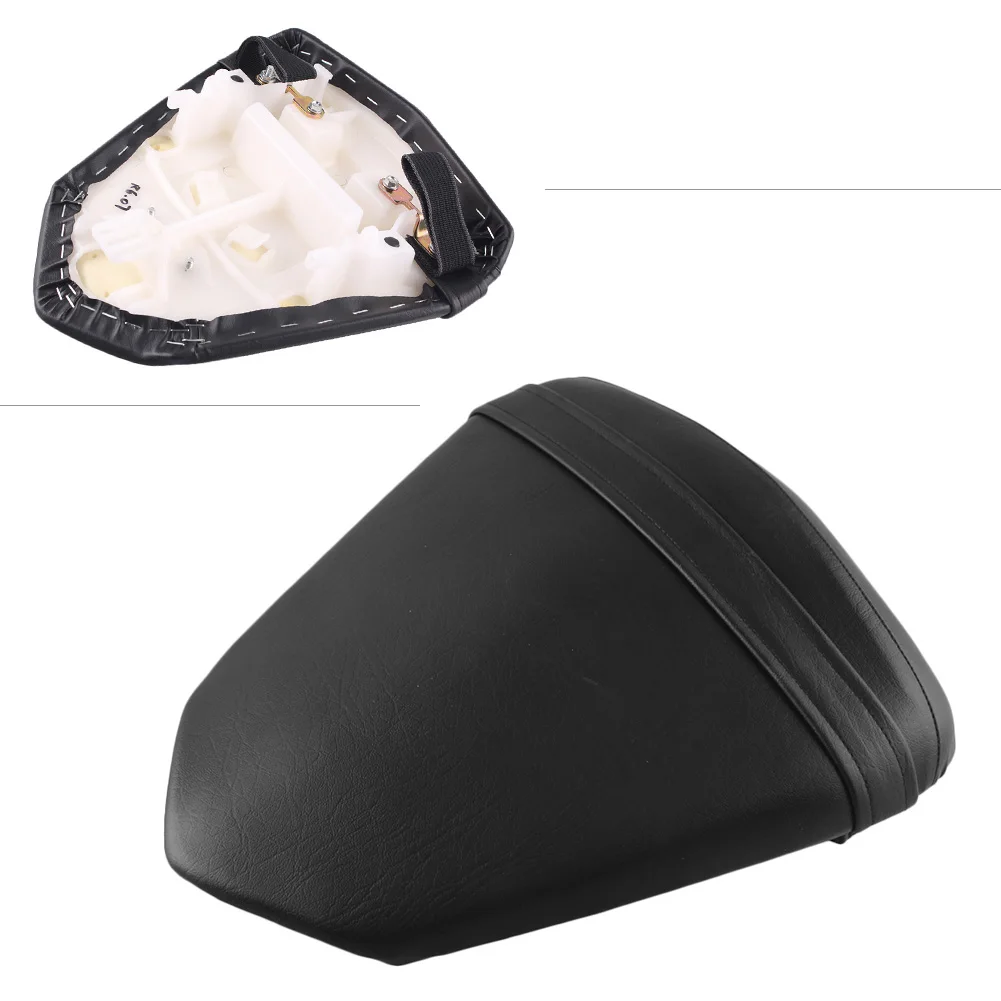 Motorcycle Soft Rear Back Cushion Passenger Seat Pillion Cover    Black For Yamaha YZF R6 2006 2007