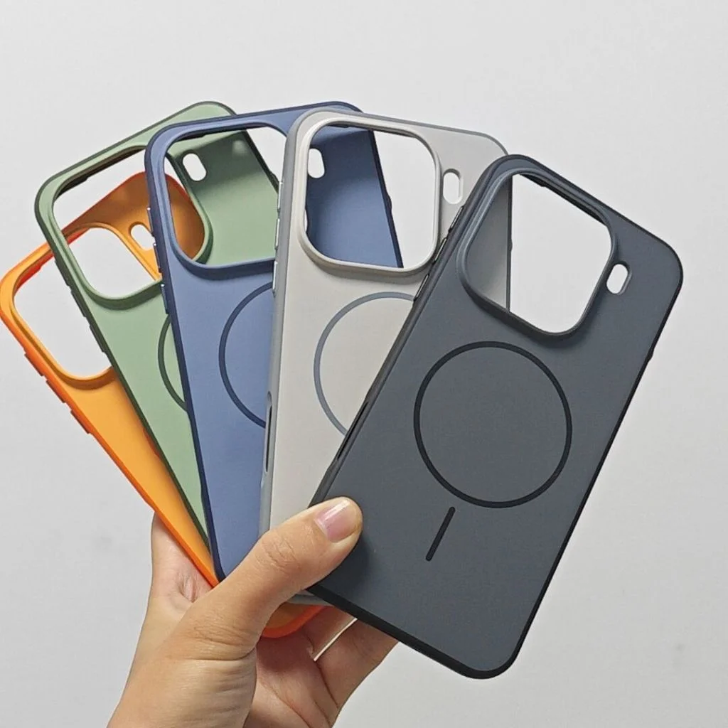 For OPPO Find X9 Pro X10 Pro Max X9s Case Magnetic Double Color Matte PC + TPU Skin Feel Back Cover with Metal Button