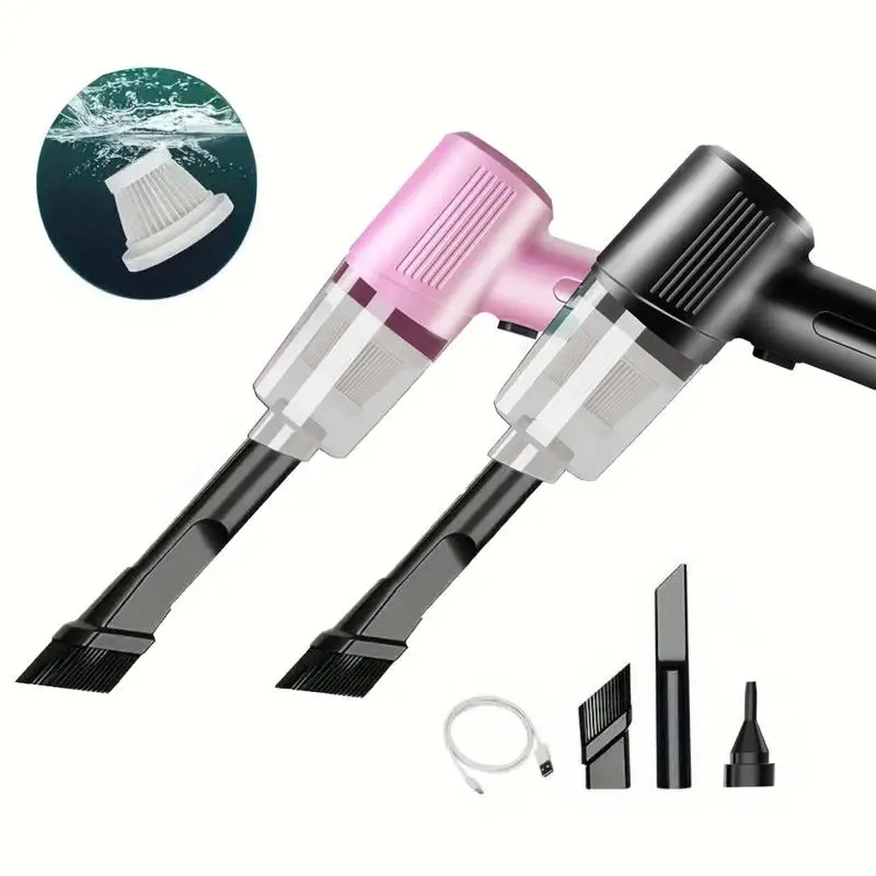 

Портативный беспроводной ручной пылесос, перезаряжаемый, сильное всасывание для дома/автомобиля, очищает все углы и щелей