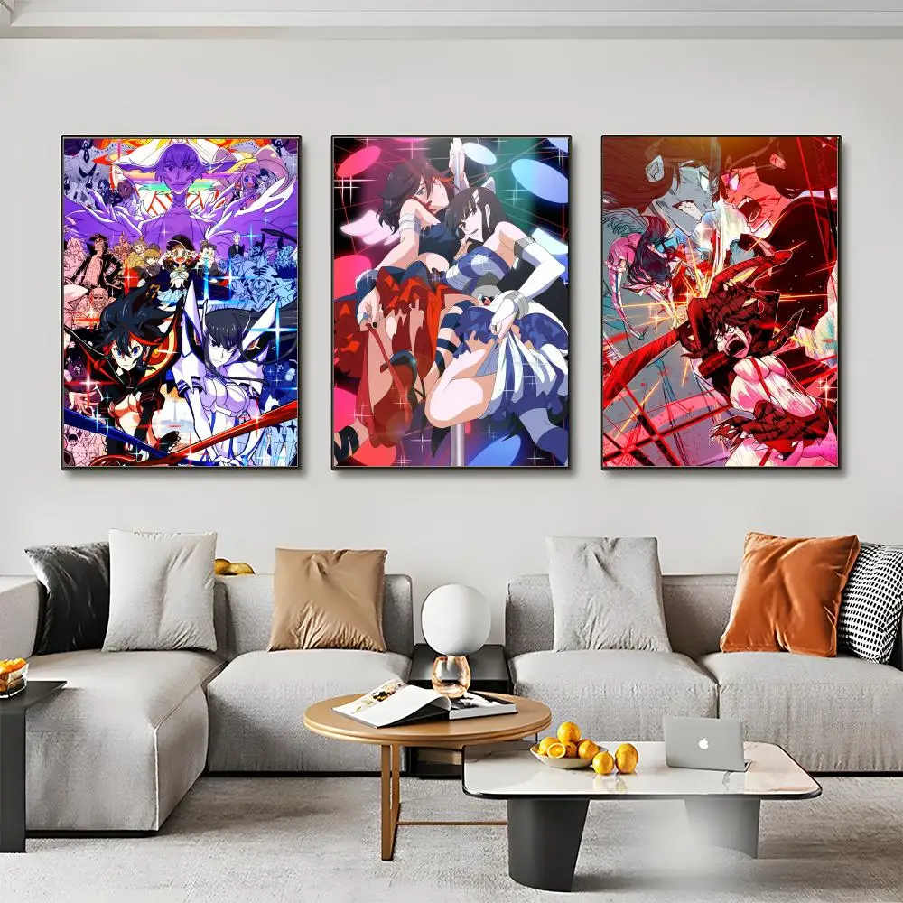 Classic Anime K-KILL la KILL Poster Room Wall Art Decor Waterproof Stickers For Home Bar Bedroom Decoration