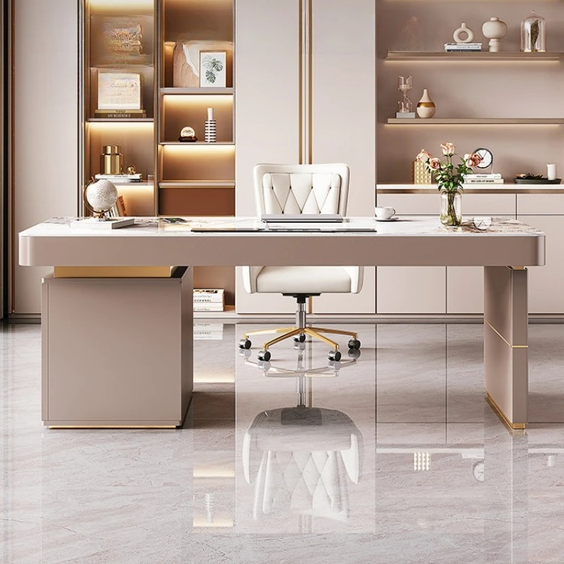 Minimalist Design Office Desks Villa Modern Vanity Salon Bedroom Office Desks Nordic Advanced Furniture Schreibtisch Ls40bgz