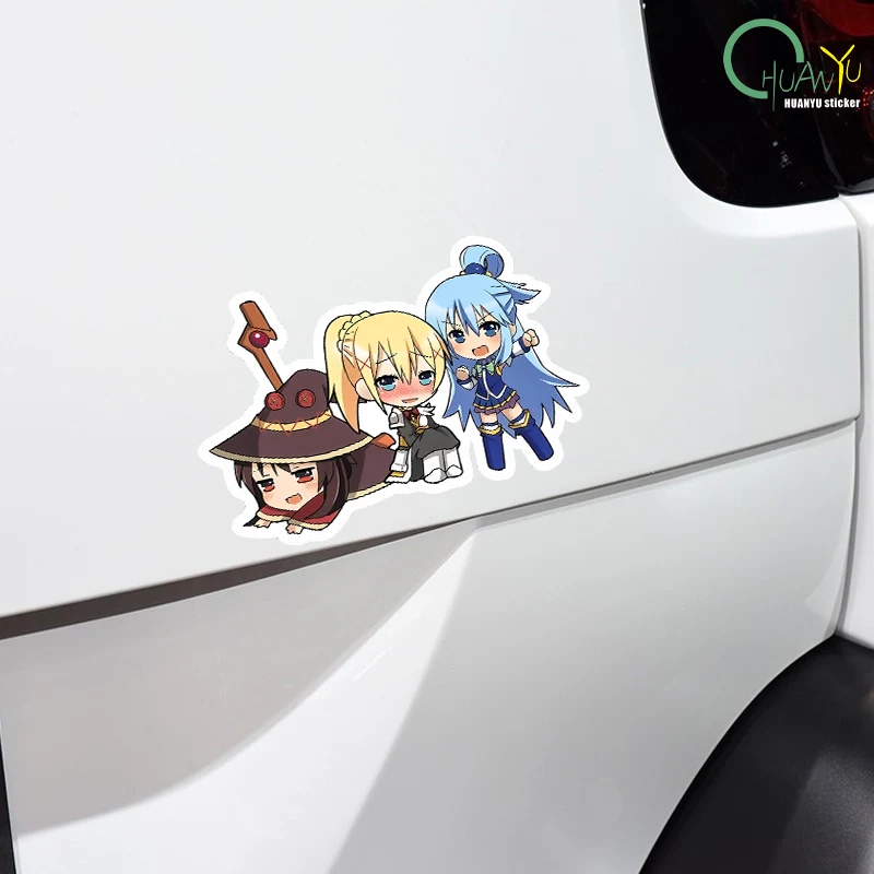 بركاتات عالم أفضل ملصقات الرسوم المتحركة Megumi Akya والسيارات والدراجات النارية والمصدات وأجهزة الكمبيوتر وأجهزة الكمبيوتر المحمولة وملصقات الديكور #3