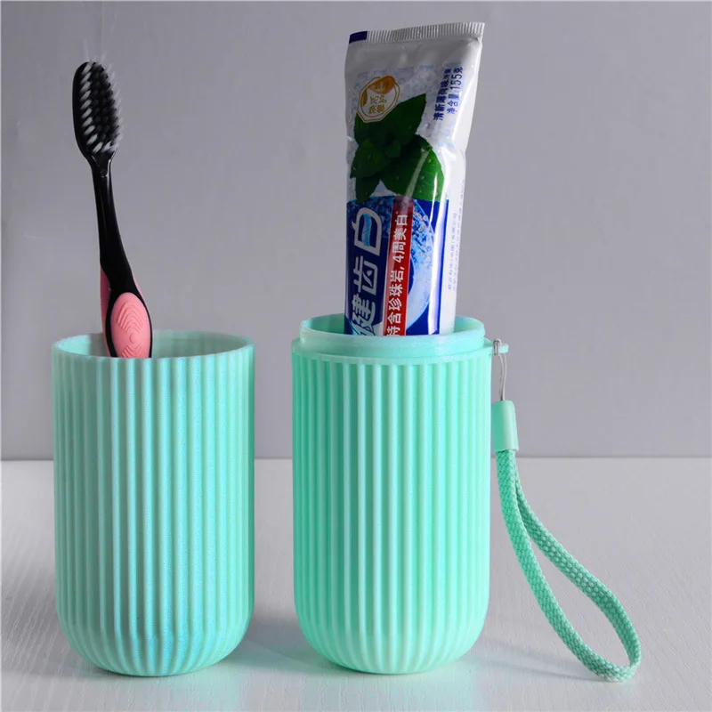 Toothbrush Cup Portable Toothbrush Holder Multifunction Travel Cup Organizer Toothbrush Case and Bathroom School Trip.