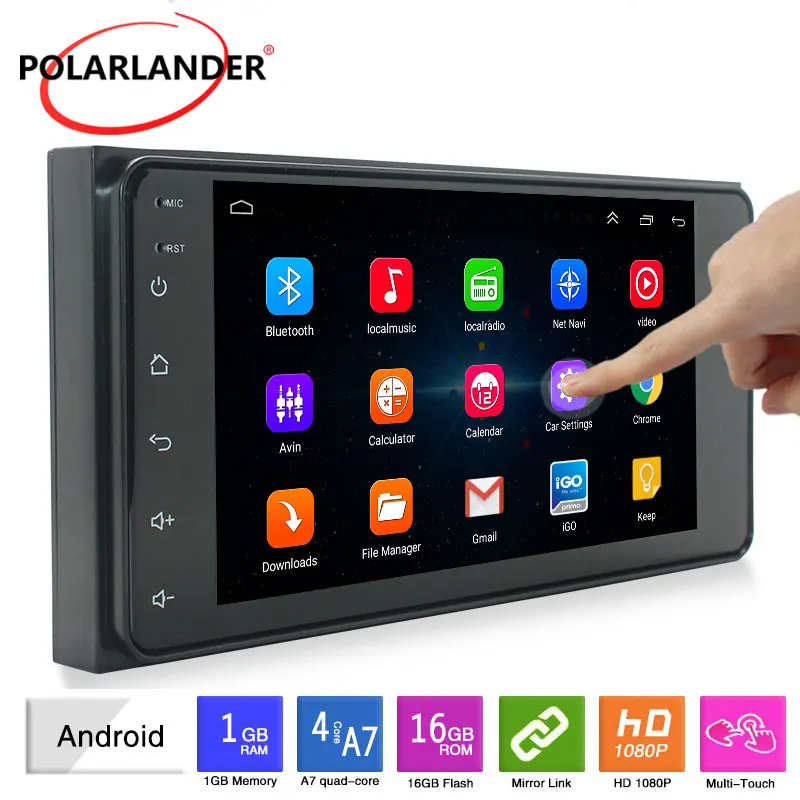 

7 Inch Android Car Navigation For Toyota Prado 1996-2009 4Runner 2002-2009 Bluetooth GPS 1GB 16GB