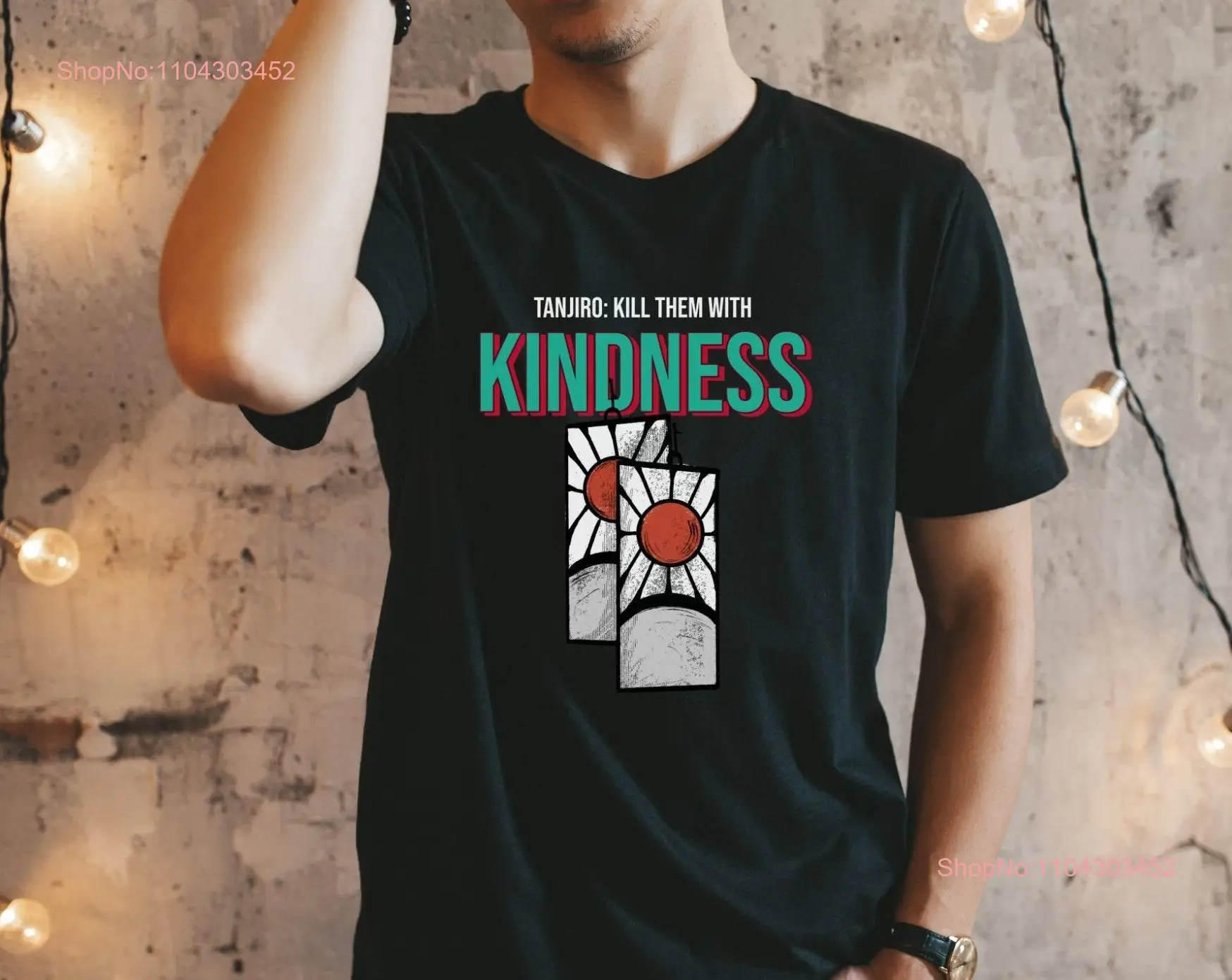 Anime T Shirt Kill Them With Kindness Hanafuda Earrings Clothing Lover Cosplay long or short sleeves