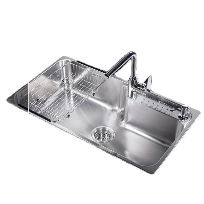 

Kitchen sink 304 stainless steel large single set