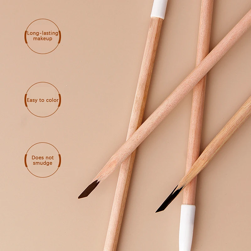 Hölzerner harter Kern, wasserdicht, Anti-Schweiß-Tattoo, Augenbrauen-Positionierungsstift, Make-up-Werkzeuge, langlebiger schwarzer Augenbrauenstift