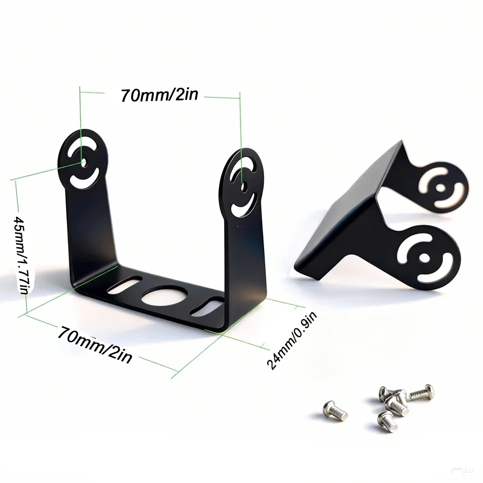 QXNY Soporte de cámara de respaldo de metal Kit de montaje de cámara de visión trasera de respaldo de coche para remolque de camión/autobús/furgoneta/captura/RV/Lorry