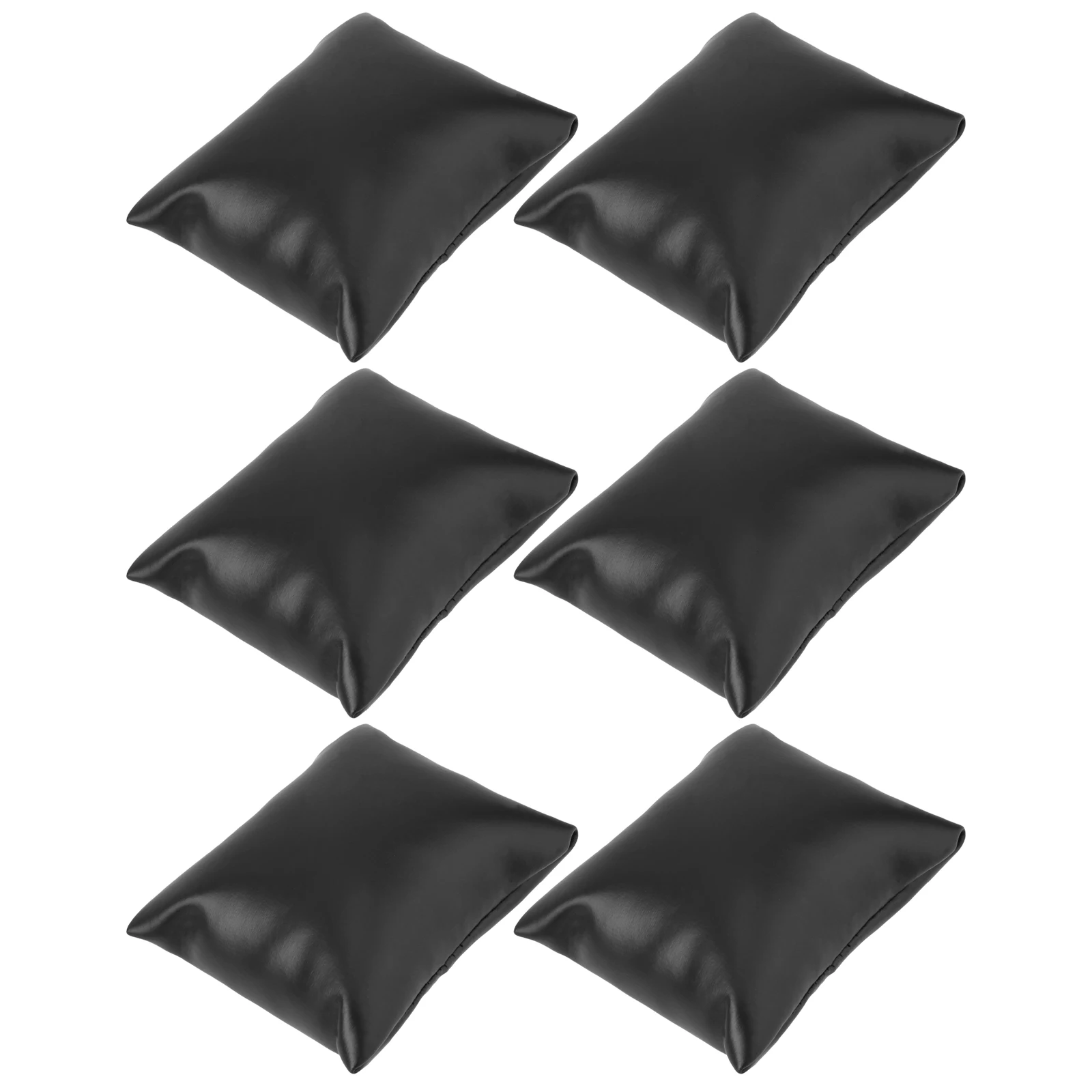 

6 Pcs Pillow Jewelry Displays Holder Pu Small Pu Watch Pillow Black Display Prevent Scratches ganized Portable