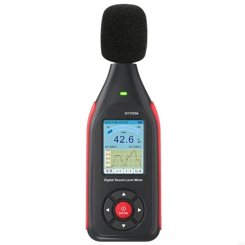 

G88A Comprehensive Rechargeable Decibel Meter Tester with Fast/Slow Time Weighting Realtime Analysis and Data Export Feature