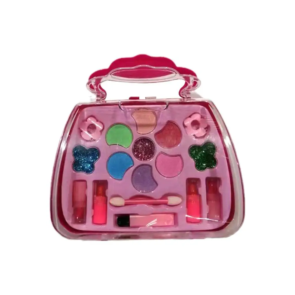 

Princess Make Up Box Play House Toy Girls, Eye Shadow Makeup Cosmetics Handbag Real Little Girls Makeup Kit Princess Play Makeup
