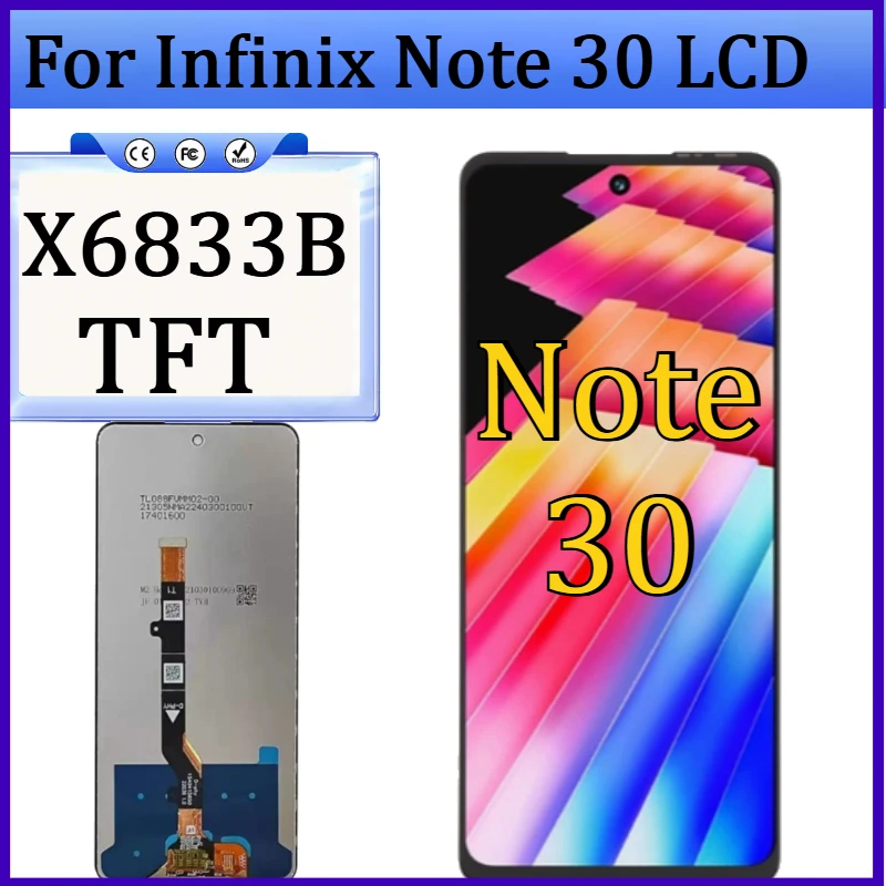 new-tft-for-infinix-note-30-x6833b-lcd-display-touch-screen-digitizer-assembly-replacement-for-infinix-note30-4g-display