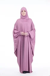 Formal Muslim Prayer Garment long khimar Dress Women Hooded Islamic Clothing Dubai Turkey Namaz Jurken Abaya Hijab djellaba robe