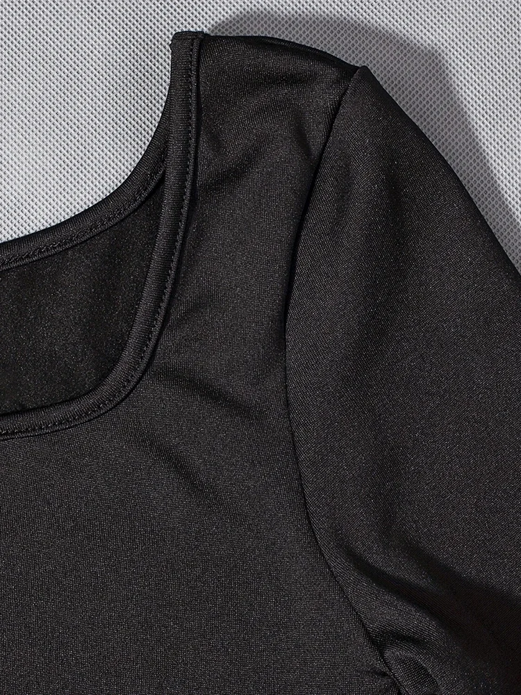 2024, весна и лето, новый женский цельный однотонный сексуальный тонкий цельный костюм с короткими рукавами, модный уличный цельный костюм