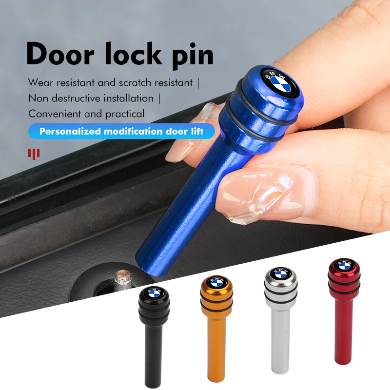 2Pcs/4Pcs Car Safe Door Latch Lock Knob Pull Security Pins For BMW X3 X5 M5 M3 E46 E90 E60 F10 E39 F30 E36 G30 E87 E70