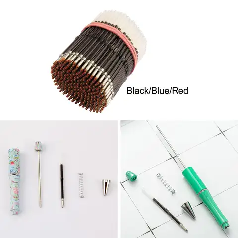 200개 볼펜 잉크 리필 문구류 교체 가능한 볼펜 리필