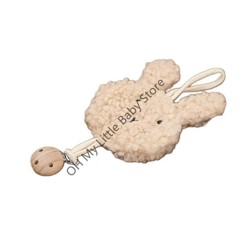 

M76C Lovely Paciefier Chain Baby Creetether Decorative Plush Pacifier Clip Reft