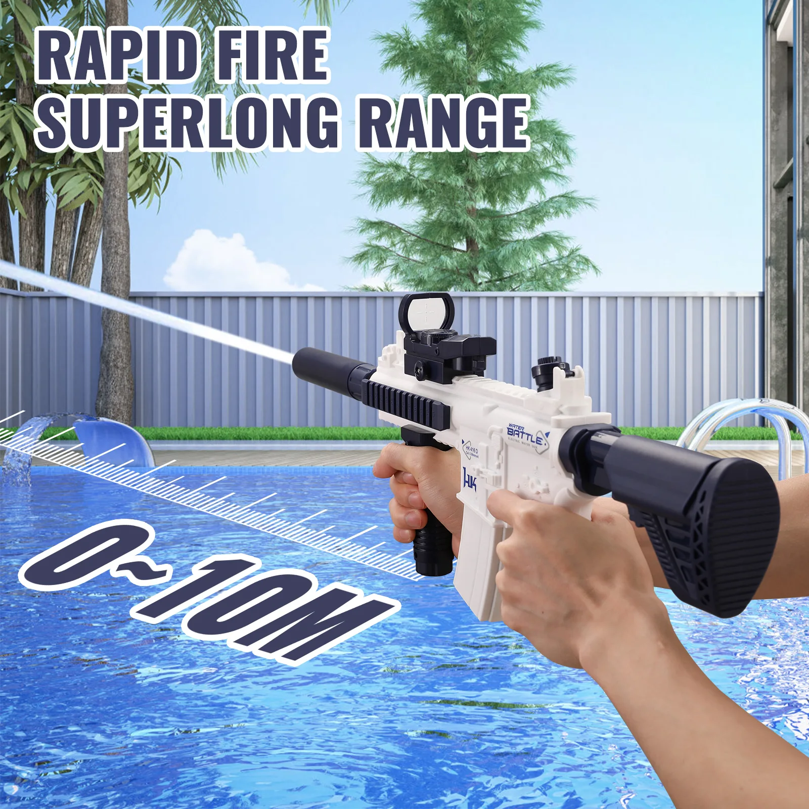 Kinder m416 Auto elektrische Wasser pistole Wasser Kampf Feuer Pistole Spielzeug Sommer Outdoor Strand Schieß spiel Kinderspiel zeug Jungen Geschenke