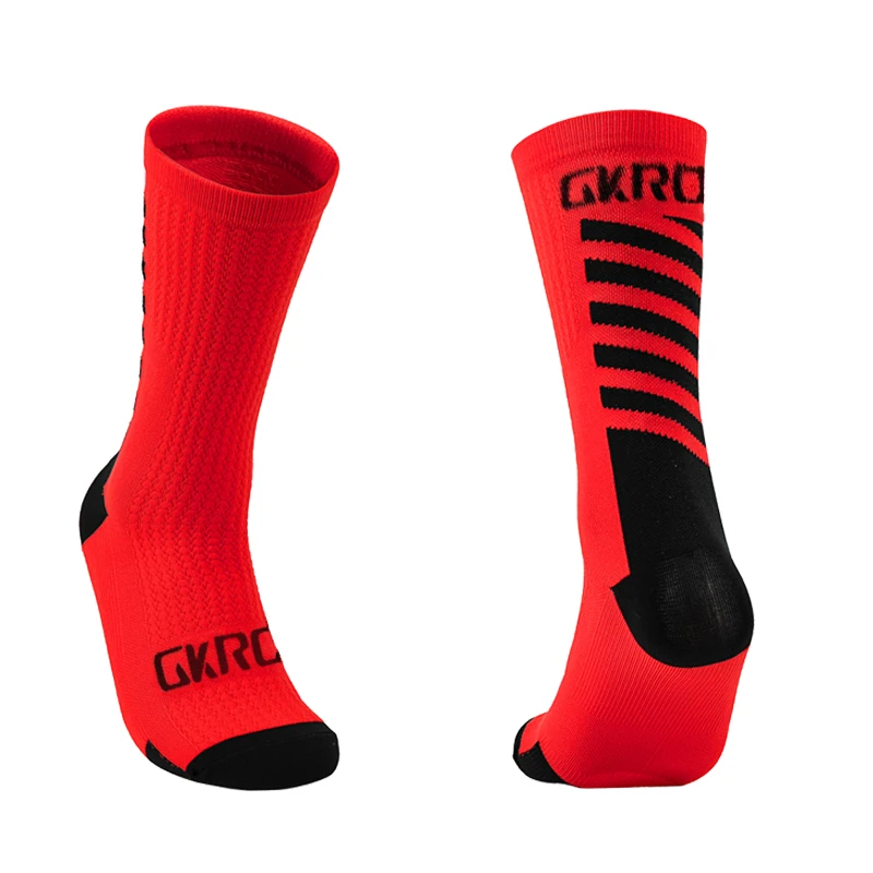 GKRQ Cycling Socks Men Set Bicycle Soccer Socks Men Nurse Compression Women Road Bike Professional Pack Black Dark Knee-High