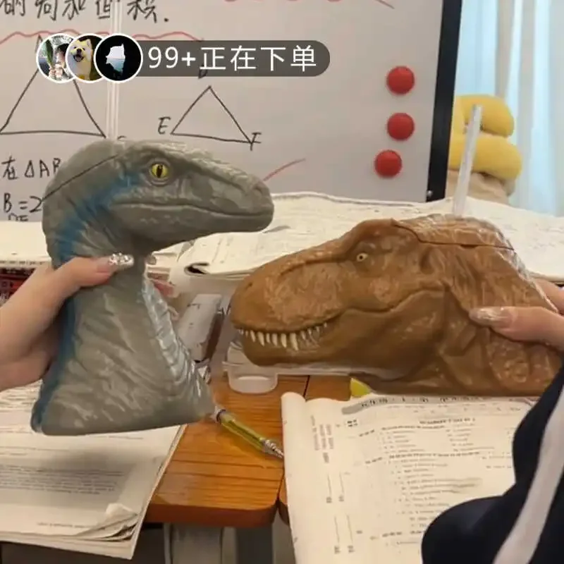 Taza de agua de dinosaurio Jurassic Park, tiranosaurio Rex de gran capacidad con taza con pajita, Velociraptor, Dios del agua desmaquillante para adultos