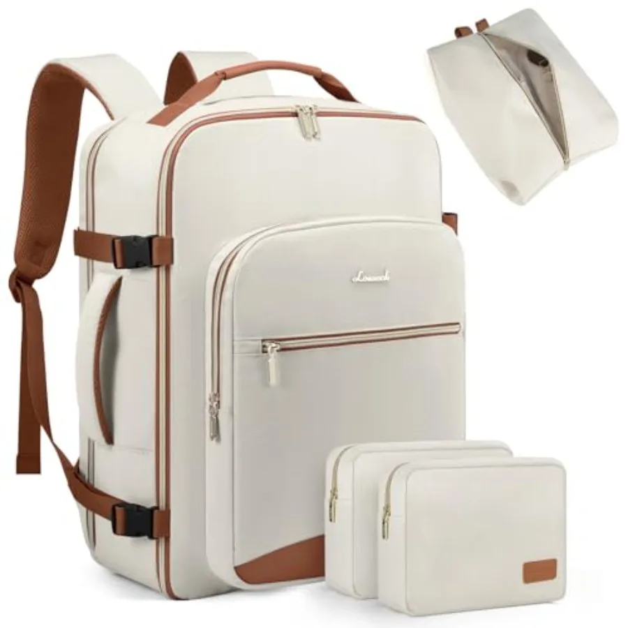 

50L Travel Backpack for Women Men, Waterproof Airline Approved Carry On Luggage Travel Essentials, TSA Carry On Backpack Person