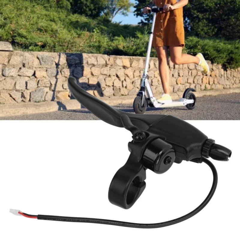 

Scooter Right Brake Lever Universal 3PIN Aluminium Alloy Ergonomic Electric Scooter Brake Handle With Bell