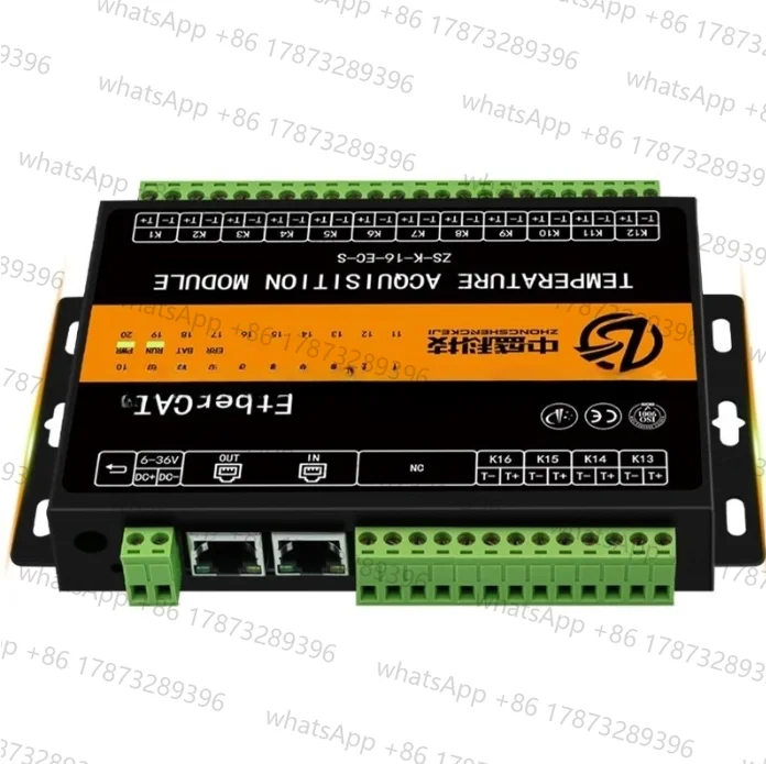 EtherCAT 4/8/16 Channel Temperature Acquisition Module Distributed Remote PT100 Thermocouple NTC PLC Module For Codesys