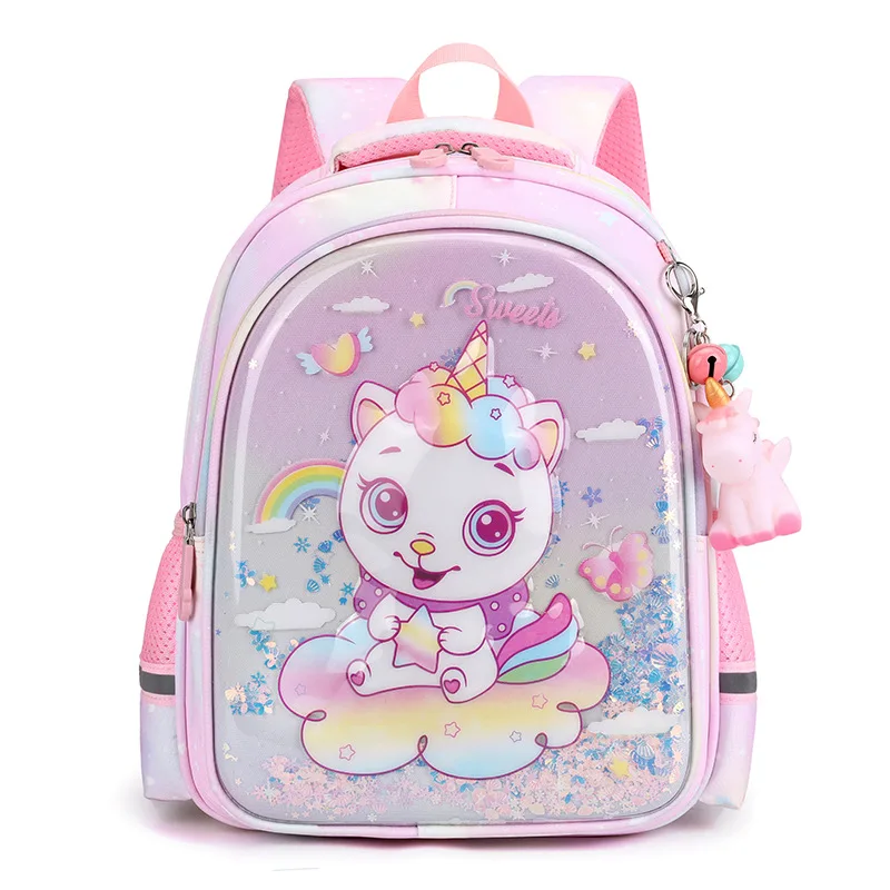 Unicorn Schoolbag Kids Children Mochila Double Shoulder School Bags Cartoon Backpack Waterproof Fashion Backpacks Large Book Bag