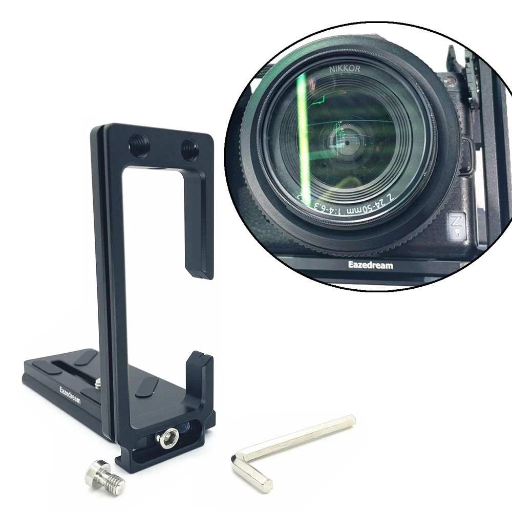 Z5 Cable Lock Tripod Quick L Plate Holder only for Nikon Z 5 Camera Tether Shooting & Live Streaming