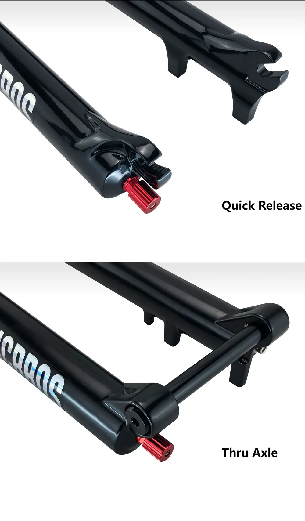 MAGICBROS MG-FK328A Double Shoulder MTB Air Fork 180mm Travel 26/27.5/29" QR/TA Axle 32mm Stanchion Aluminum-Magnesium Alloy