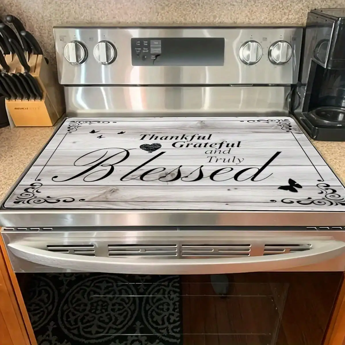 

1pc, Extra Large Stove Top Protector Mat- 28.5''*20.5'' Premium Anti-Slip Cover for Electric Glass Stove Top, Prevents Scratching, Multipurpose Cooktop Cover, Home Wall Decor, Easy Cleaning, Heat Resistant, Washer Dryer Safe