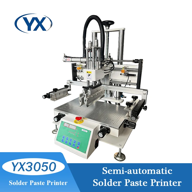 Stock in EU Pick and Place Machine YX3050 SMT Screen Printing Solder Paste Printer Production Line For Led Lamps