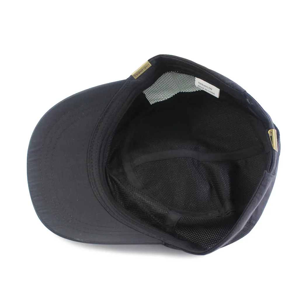 Cadet Flat Hat Baseball Cap Sommer Mesh Baumwolle Basic Trucker Dad Hüte für Männer Big Head Plus Size Oversize – Detail 10