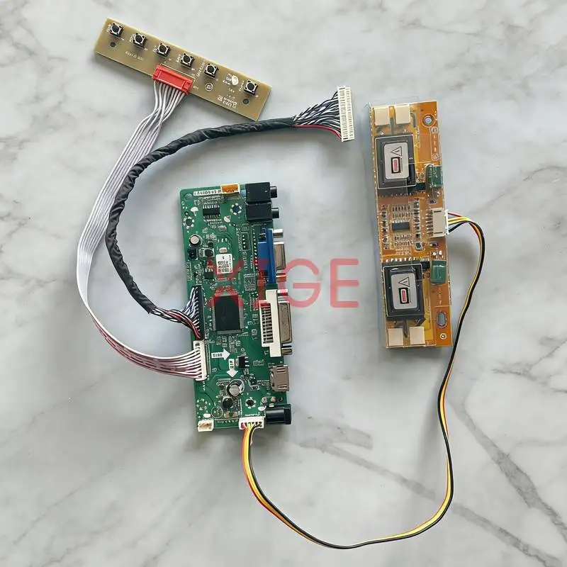 For HT236F01 M236MWF1 M240HW01 M236H1 Matrix Controller Drive Board DIY Kit HDMI+DVI+VGA LVDS 30-Pins 1920*1080 4-CCFL 1920x1080