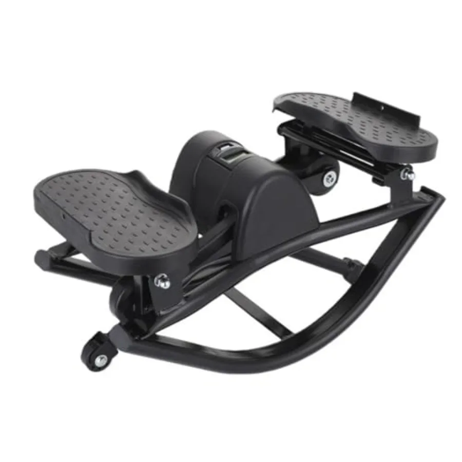 

Тренажер-степпер Rock Stepper для боковых движений с эспандерами для домашних тренировок, бесшумный, с низкой нагрузкой, для тренировки ягодиц, синий, до 250 фунтов