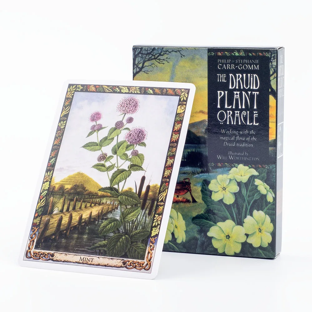 The Druid Plant Oracle 39-Card Deck Magical Flora of The Druid Tradition Beautiful Illustrations Divination  Board Game