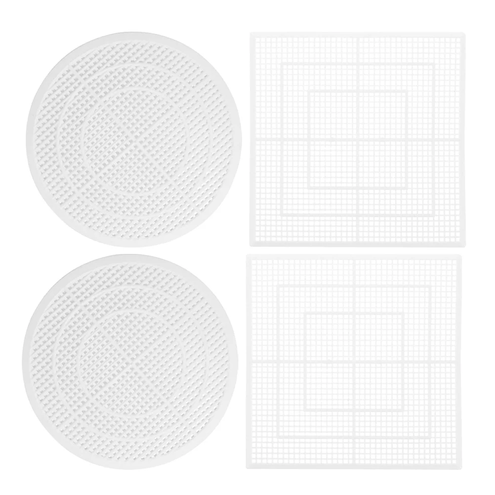 

4Pcs Shower Drain Cover Hair Catcher Bath Mesh Strainer Durable Non-Deformable Prevents Clogging Shower Drain Cover