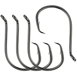 #1-#10/0 Octopus Hooks High Carbon Steel Sea Fishing Hook Offset Circle Barbed Jig Big Game Carp Fishing Lure Spinner Rig Hook