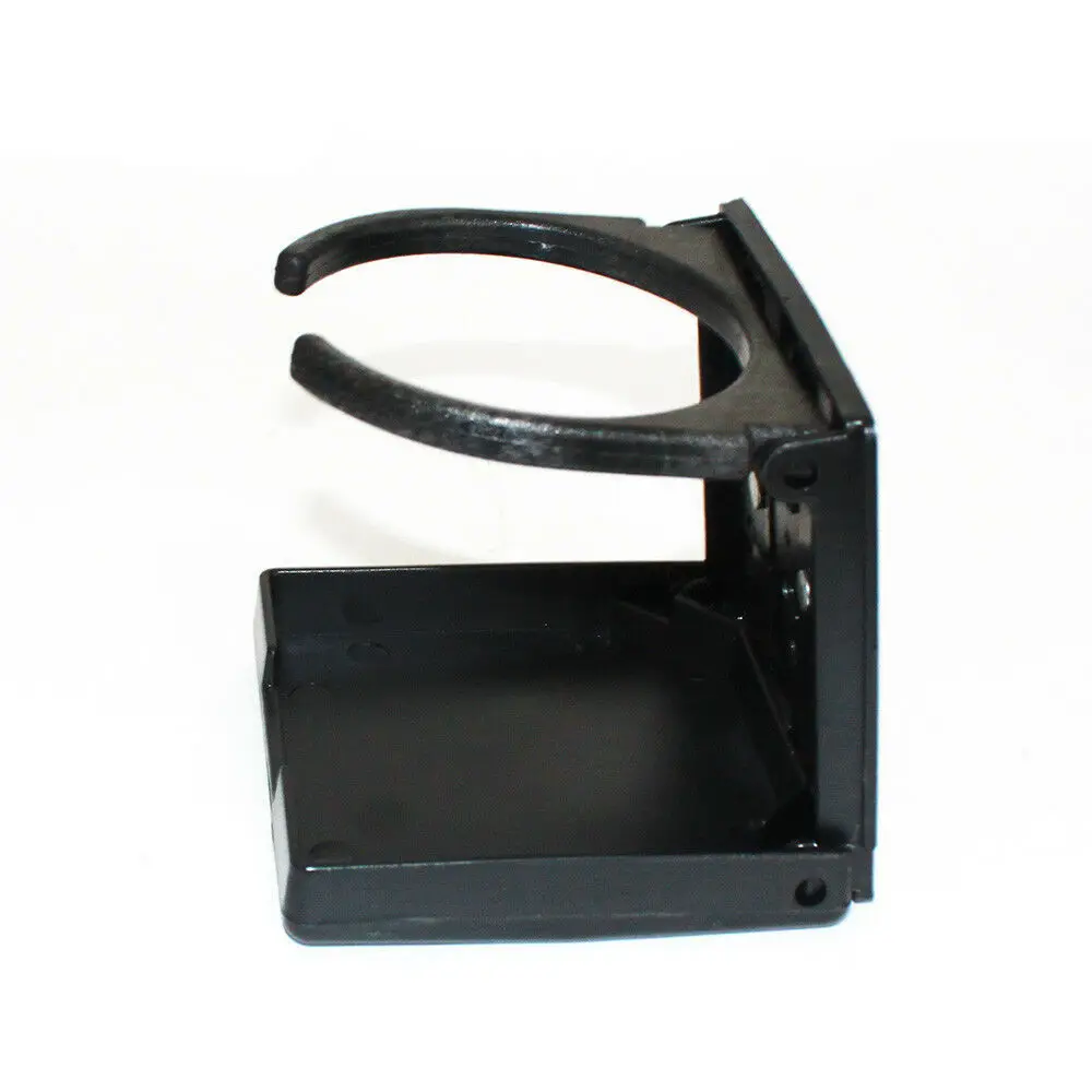 

ISURE MARINE Universal Black Nylon Adjustable Folding Cup Holder Beverage Rack Beverage Cup Holder Marine Cup Holder