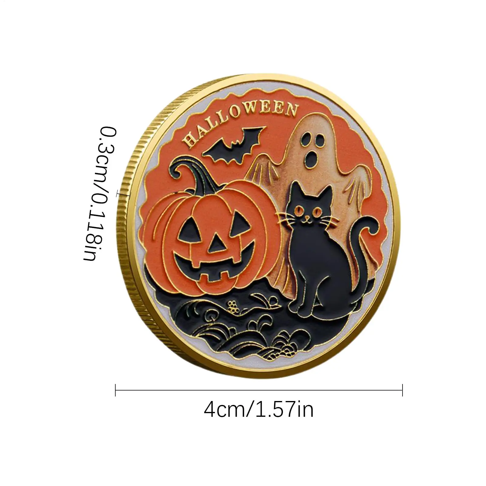 عملة الهالوين القابلة للجمع، عملة تحدي تذكارية للهالوين، تذكار تذكارية قابلة للجمع، ديكور احتفالي للأصدقاء