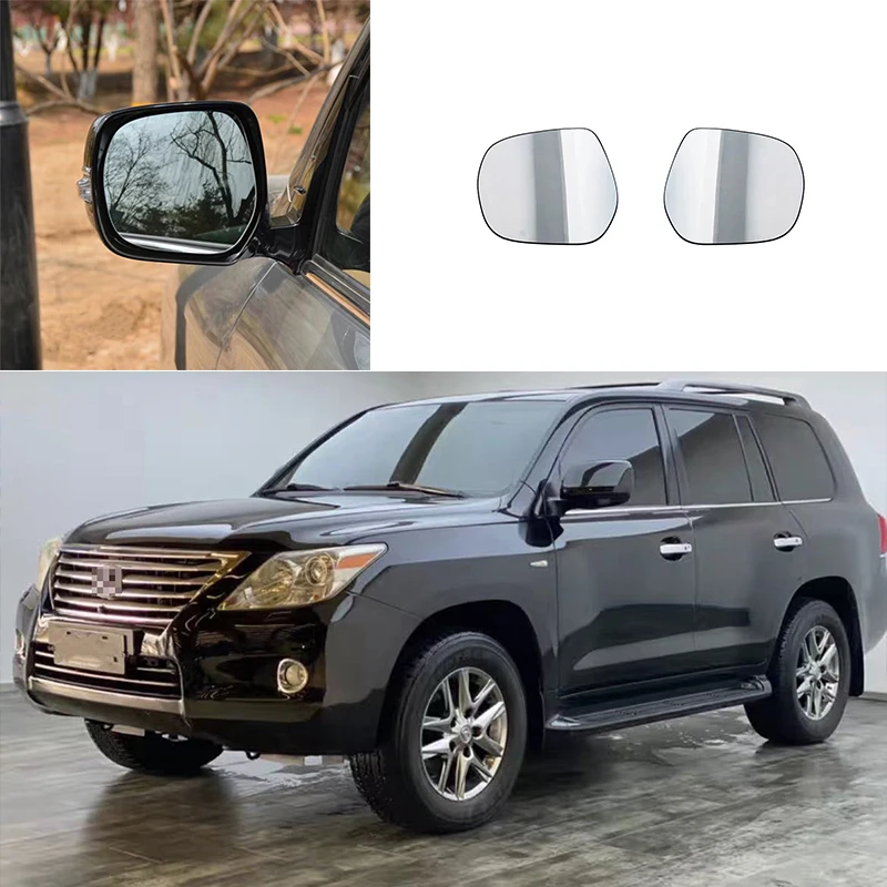 For Lexus LX 2011-2019 GX  Prado 2010-2019 Land Cruiser 2012-2016 Door side mirrors mirrors Car side mirrors White glass lenses