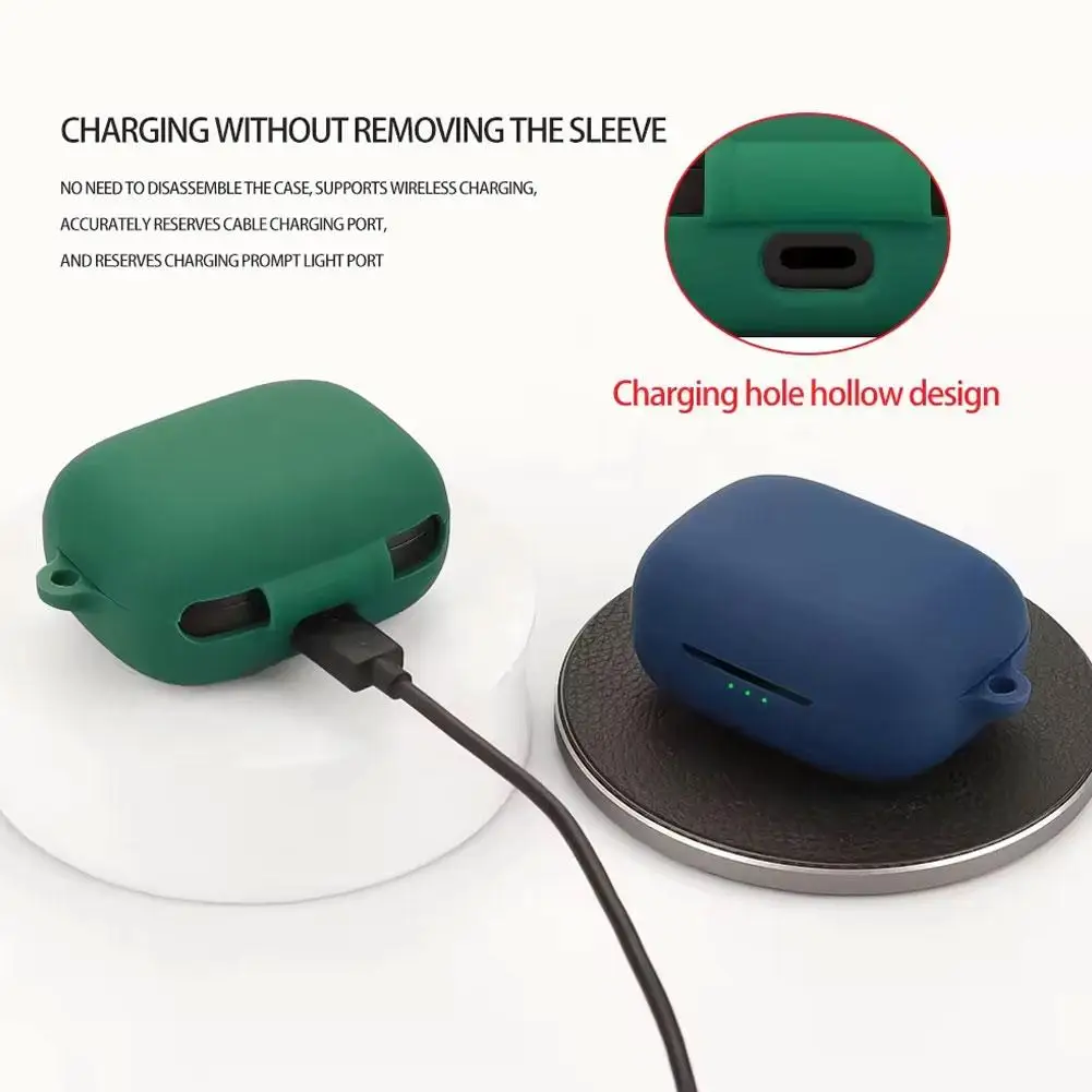 Silicone Earphone Protective Case Shockproof Nonscratch Waterproof  For EarFun Air Pro 4 Earphones Wireless Protective Cases