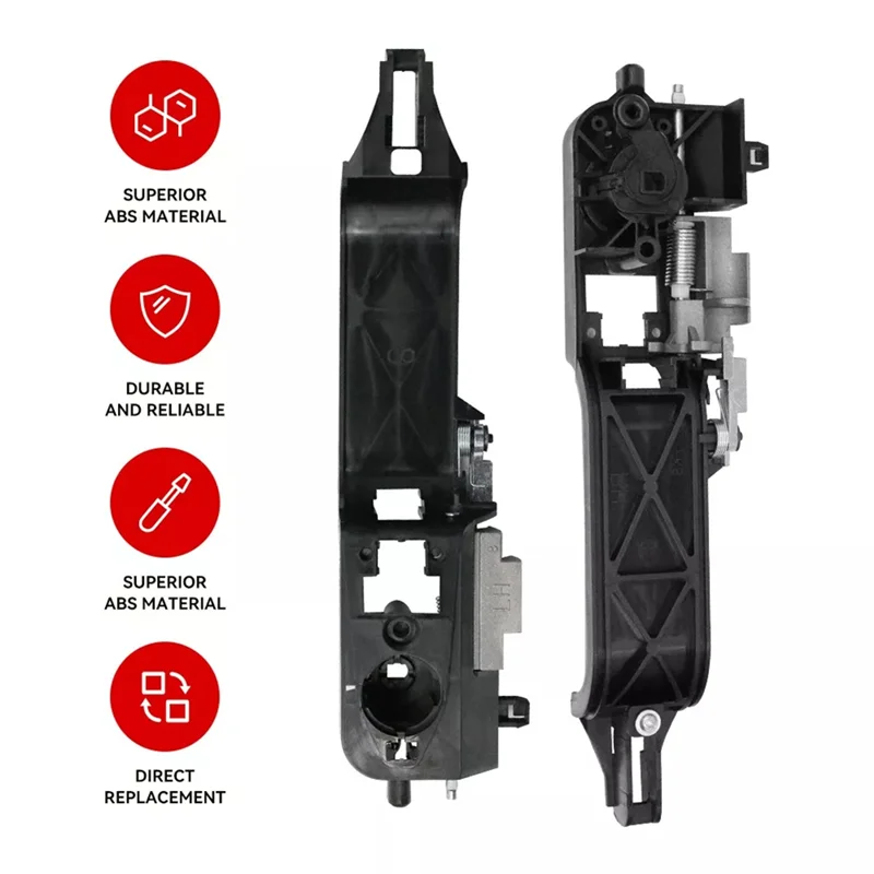 1Pair Exterior Door Handle Base Reinforcement for Ford Focus 08-11 8S4Z-5426685-B 8S4Z-5426684-B Front Handle Base