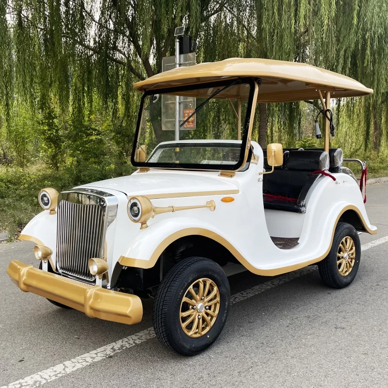 Dylante 72V Lithium Battery Travel Electric Vintage Classical Car 7500w Sightseeing Bus Car with CE Approved