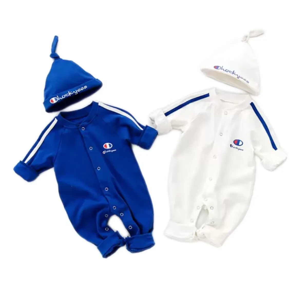 

Cozy Autumn Sports Style Baby Romper Cotton Long Sleeve Creeper Outfit with hat Vintage Infant Boys and Girls Clothes
