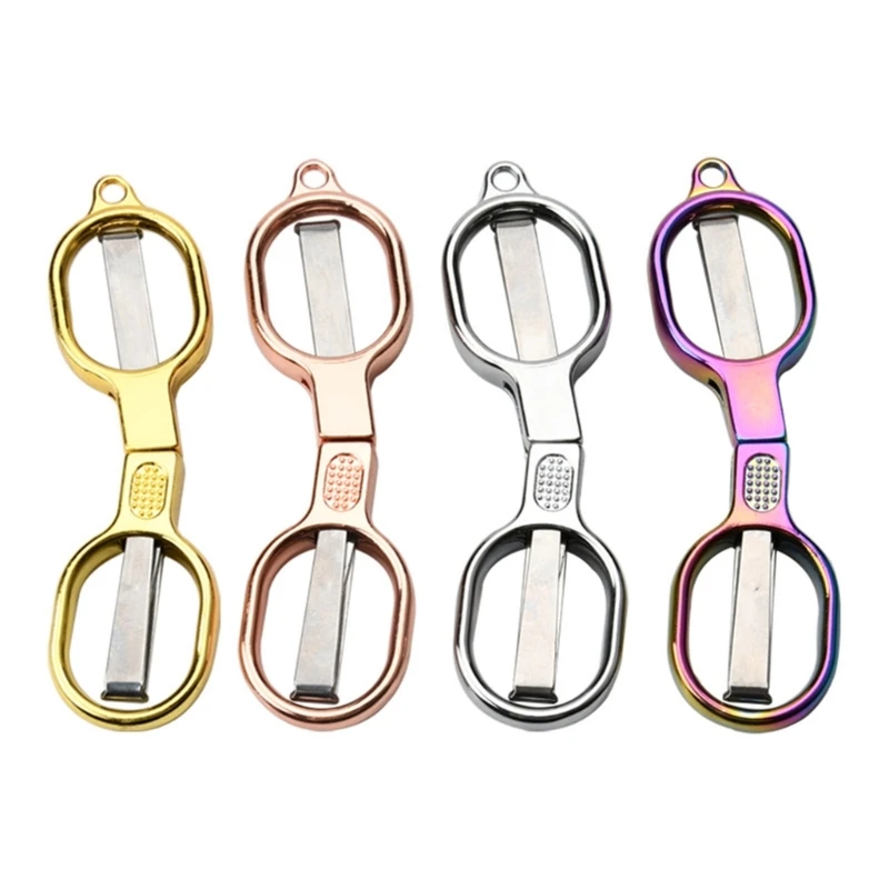 Folding Scissors Safe Portable Travel Mini Scissors Stainless Steel Retractable