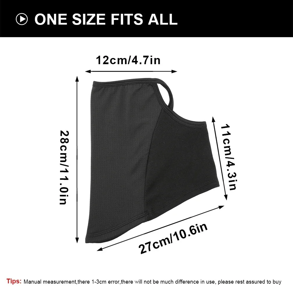 1/2PCS Winter Warm Bandana Half Face Mask Hang-Ear Neck Warmer Gaiter Tube Scarf Windproof Ski Fishing Neckerchief Headband Men